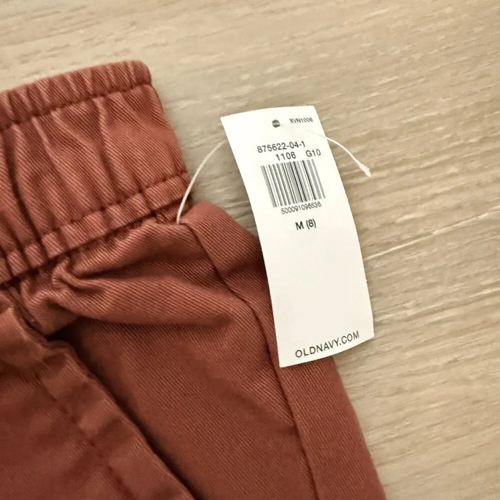 Old Navy Boys 8 Lot of 2 Tech Taper Pants Built-in Flex NWT Navy Elastic Cargo